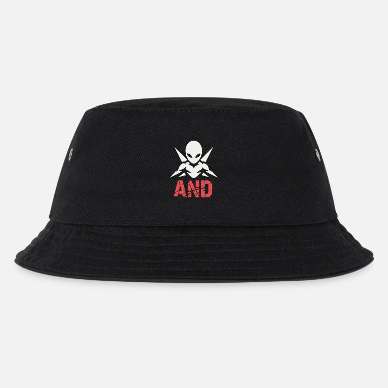 Alien Ninja Emblem - Kinder Bucket Hat - Schwarz
