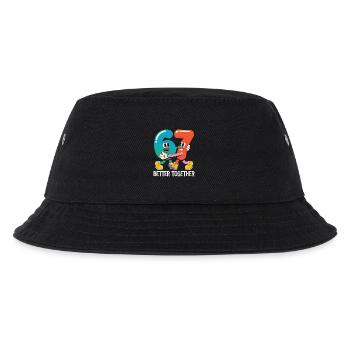 Sechs und Sieben: Besser zusammen - Kinder Bucket Hat - Schwarz - Vorne