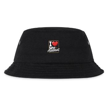 J’adore le motif de mon cœur d’assistant pour le bureau - Bob Enfant - noir - Devant