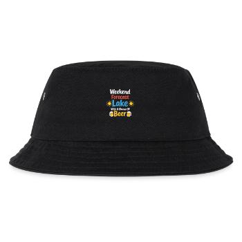 See-wochenende Countdown Zu See-tagen - Kinder Bucket Hat - Schwarz - Vorne