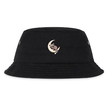Mondraccoon auf der Sichel - Kinder Bucket Hat - Schwarz - Vorne