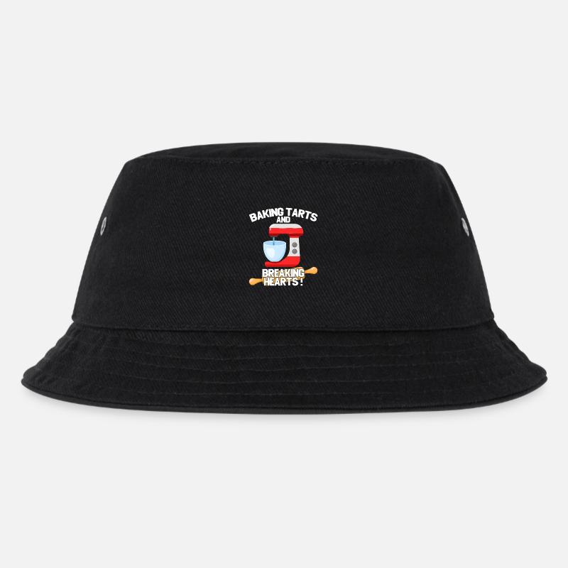 Torten backen und Herzen brechen - Kinder Bucket Hat - Schwarz