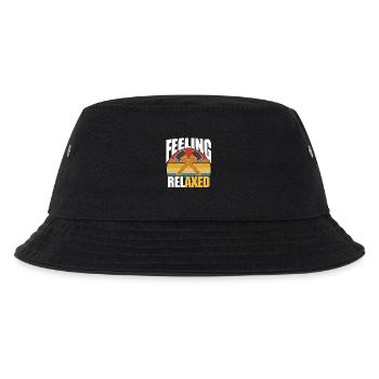 Sich entspannt fühlen - Kinder Bucket Hat - Schwarz - Vorne