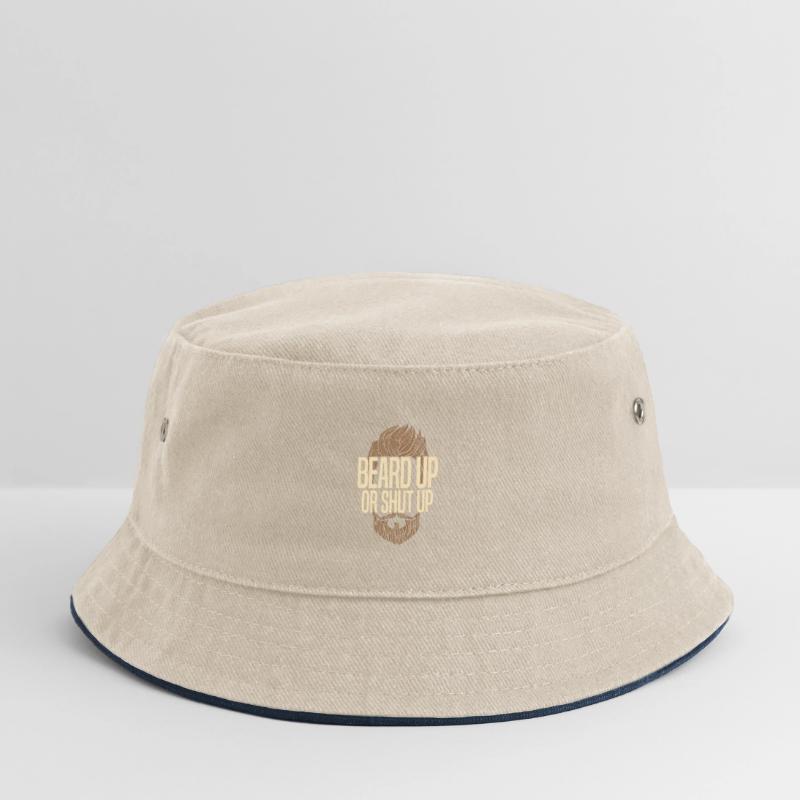 Bart hoch oder halt den Mund Kinder Bucket Hat