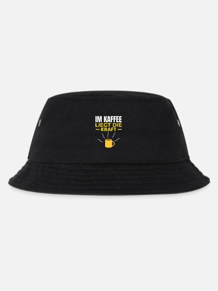 The power lies in coffee - Kids’ Bucket Hat - black