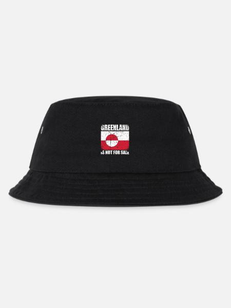 Greenland Is Not For Sale - Kinder Bucket Hat - Schwarz