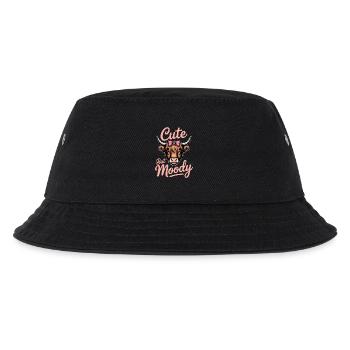 Highland Cattle Sayings Moody Funny Gift - Kids’ Bucket Hat - black - Front