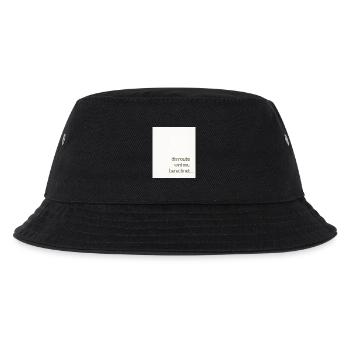 The route is recalculated – a modern statement - Kids’ Bucket Hat - black - Front