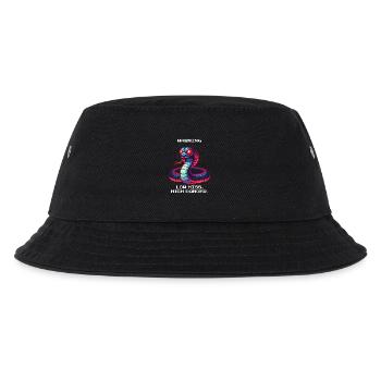 Low Hiss High Danger | Warnung Schlange - Kinder Bucket Hat - Schwarz - Vorne