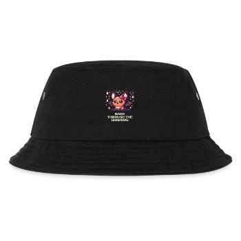 Durch die Schatten mit WASD | Goth Vibes - Kinder Bucket Hat - Schwarz - Vorne