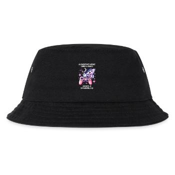 Sanfte Dunkelheit freigeschaltet | Soft Goth - Kinder Bucket Hat - Schwarz - Vorne