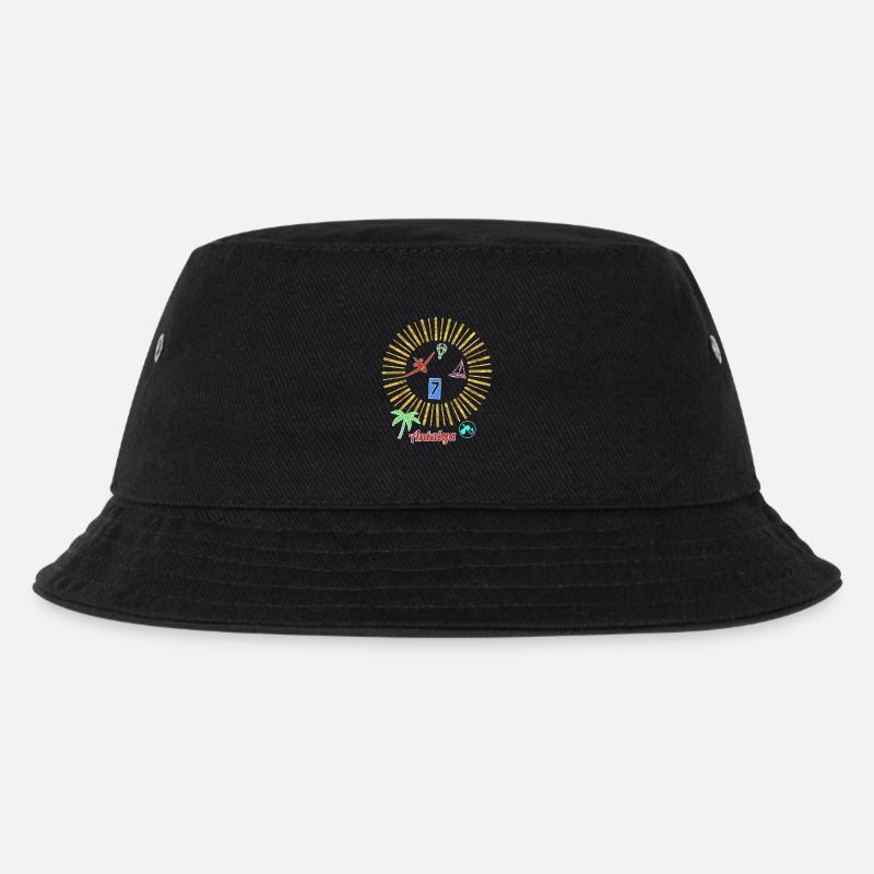 Antalya Strandzauber Kreis - Kinder Bucket Hat - Schwarz
