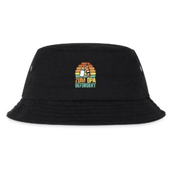 Zum Opa Befördert Retro Großvater Pops Großeltern - Kinder Bucket Hat - Schwarz - Vorne