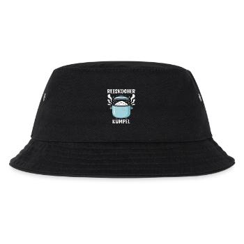 REISKOCHER KUMPEL Gastronom Kochen Lustiges - Kinder Bucket Hat - Schwarz - Vorne