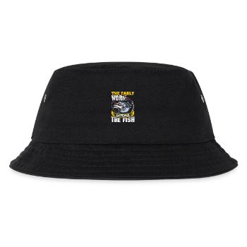 Fishing Angler Fish Fisherman Sayings Petri Heil - Kids’ Bucket Hat - black - Front