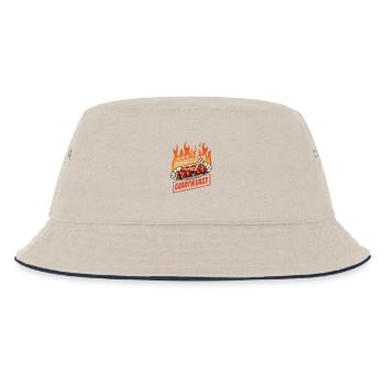 Chef de projet Currywurst | Restauration rapide | Flammes - Bob Enfant - blanc cassé/bleu marine - Devant