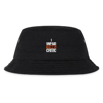 Unbezahlter Tenniskritiker lustiges, sarkastisches Sportgeschenk - Kinder Bucket Hat - Schwarz - Vorne