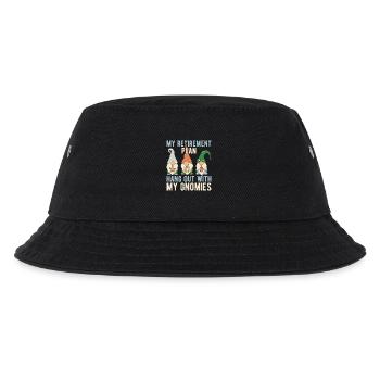 Garden Gnome Costume My Plan Hang Out With Gnomies - Kids’ Bucket Hat - black - Front