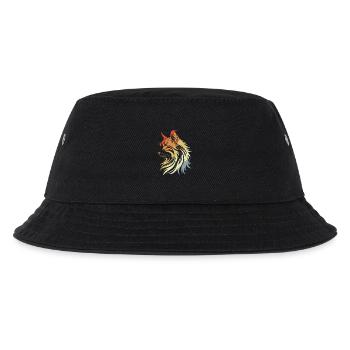Cat Retro Style - Kids’ Bucket Hat - black - Front