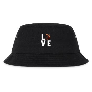 Feuersalamander Salamander - Kinder Bucket Hat - Schwarz - Vorne