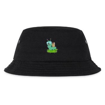 Raupe Lebensmittel - Kinder Bucket Hat - Schwarz - Vorne