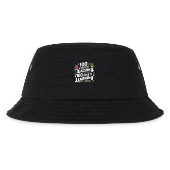 100 days of teaching and learning - Kids’ Bucket Hat - black - Front