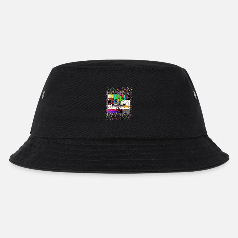 Konfetti Störung Testbild Kostüm Karneval - Kinder Bucket Hat - Schwarz