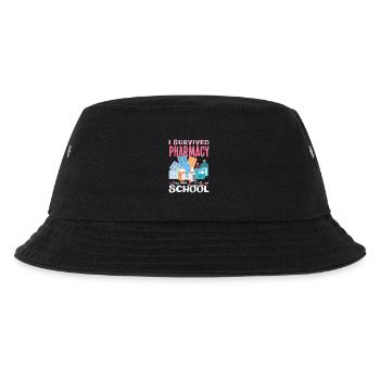 Ich Habe Die Pharmazieschule Überlebt Lustige - Kinder Bucket Hat - Schwarz - Vorne