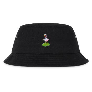 Flamingo Koch Pfanne Kochen - Kinder Bucket Hat - Schwarz - Vorne