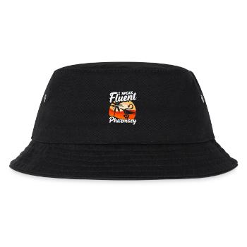 Apotheker Sprechen Fließend Pharmazietechniker - Kinder Bucket Hat - Schwarz - Vorne