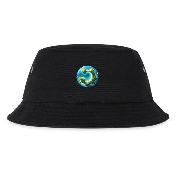 Tropical ring island in the ocean - Kids’ Bucket Hat - black - Front