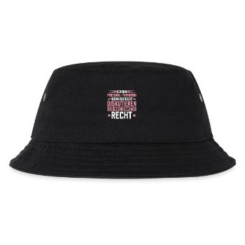 Personal Trainerin Muss Nicht Diskutieren - Kinder Bucket Hat - Schwarz - Vorne