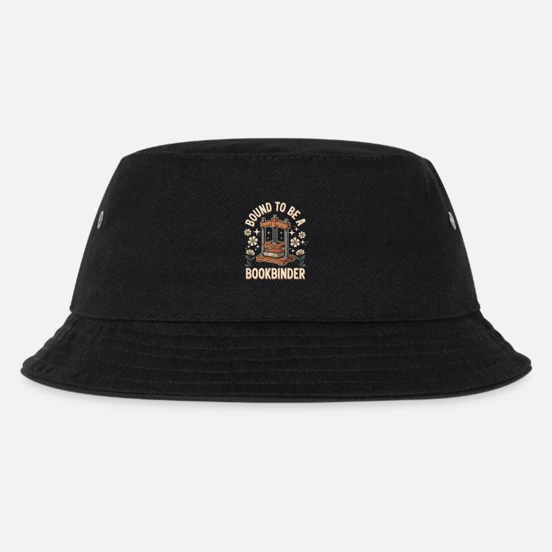 Geborener Buchbinder - Kinder Bucket Hat - Schwarz