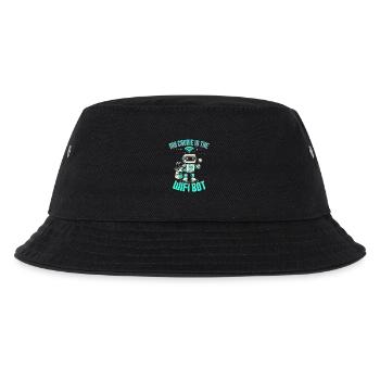 Golfsimulator My Caddie Is The Wifi Bot - Kinder Bucket Hat - Schwarz - Vorne