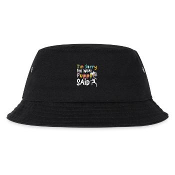Entschuldigung, was Poppet gesagt hat - Kinder Bucket Hat - Schwarz - Vorne