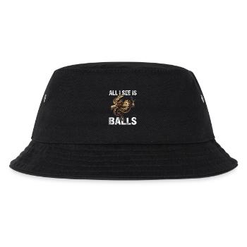 King Python Snakes Lover Terrarium Python - Kids’ Bucket Hat - black - Front