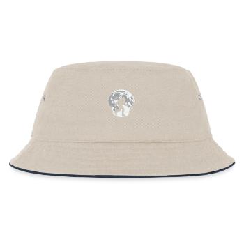 Bigfoot Roller Skating Mond - Kinder Bucket Hat - Natur/Navy - Vorne