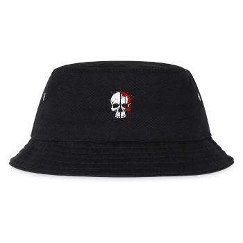 Totenkopf mit coolem Effekt - Kinder Bucket Hat - Schwarz - Vorne