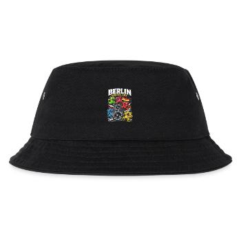 Berlin Hardtekk Tekke Ostdeutschland - Kinder Bucket Hat - Schwarz - Vorne