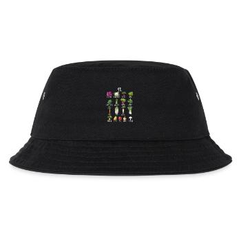 Hobby Garten April Obst & Gemüse für grüne Daumen - Kinder Bucket Hat - Schwarz - Vorne