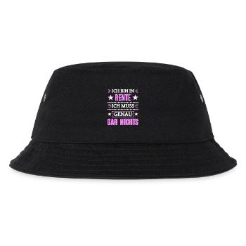 Endlich in Rente - Kinder Bucket Hat - Schwarz - Vorne