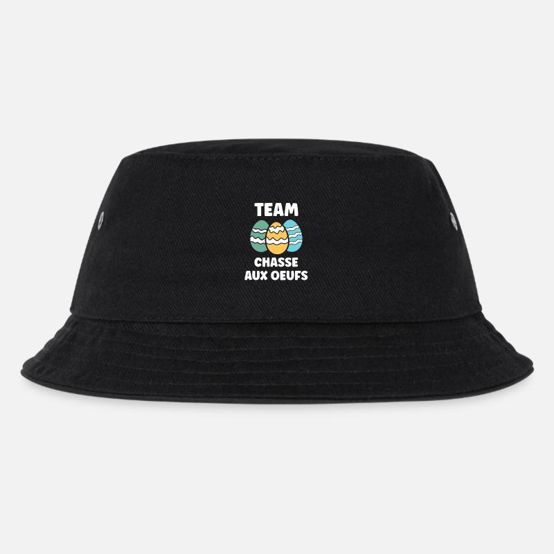 Ostern, Eiersuche - Kinder Bucket Hat - Schwarz