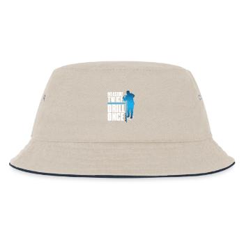 Eisangeln Measure Twice Drill Once - Kinder Bucket Hat - Natur/Navy - Vorne