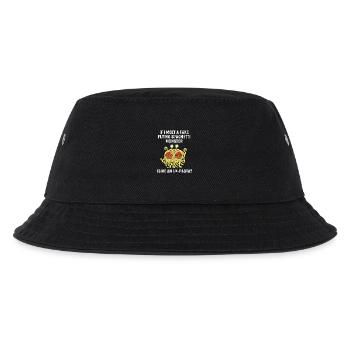 Pastafari FSM Atheist Flying Spaghetti Monster - Kinder Bucket Hat - Schwarz - Vorne