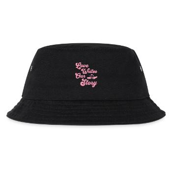 Love writes our story - Kinder Bucket Hat - Schwarz - Vorne