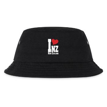 Ich liebe Neuseeland, Neuseeland, stolzer Neuseeländer - Kinder Bucket Hat - Schwarz - Vorne