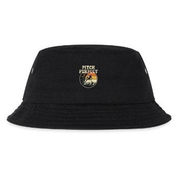 Pitch Perfect Klettern Retro Berge - Kinder Bucket Hat - Schwarz - Vorne