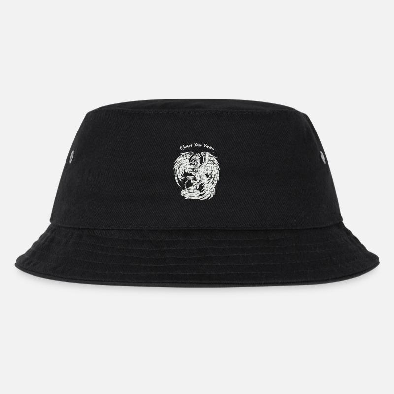Phoenix Rising – Reines Weiß - Kinder Bucket Hat - Schwarz