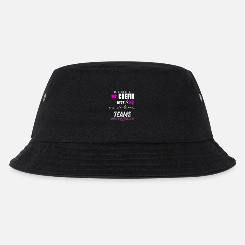 beste Chefin wunderbares Team Chefin geschenke - Kids’ Bucket Hat - black