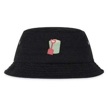 Sandpit Shovel Motif - Kids’ Bucket Hat - black - Front